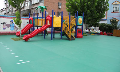 幼儿园室外pvc地板